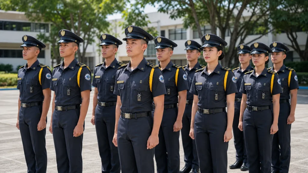 BSCrim Bacolod students in practical formation