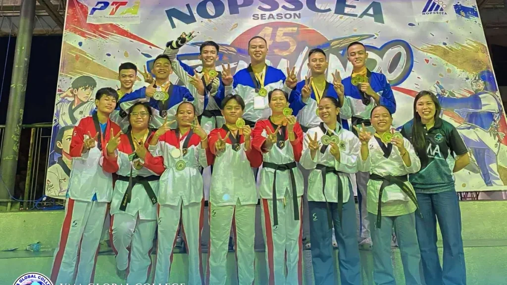 🥋 VMA Global College Taekwondo Team Triumphs at NOPSSCEA Season 45!