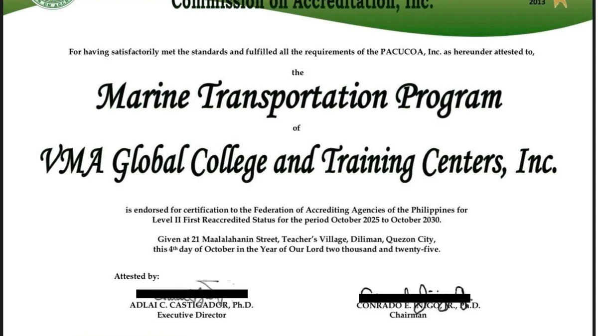FAAP Certification with Level II First Reaccredited Status