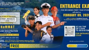 VMA GLOBAL COLLEGE ENTRANCE EXAMINATION 2026