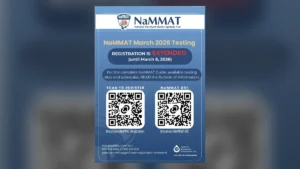 NaMMAT March 2026 Testing Registration Extended