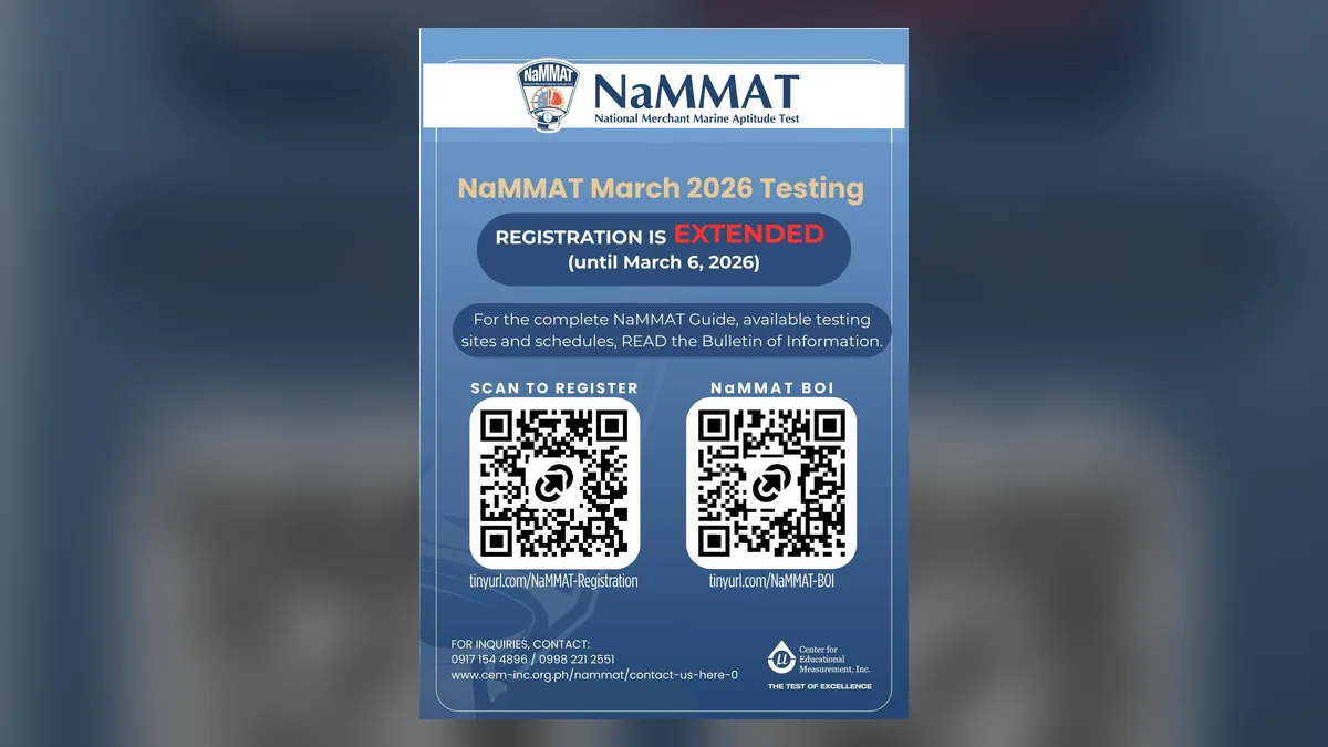 NaMMAT March 2026 Testing Registration Extended