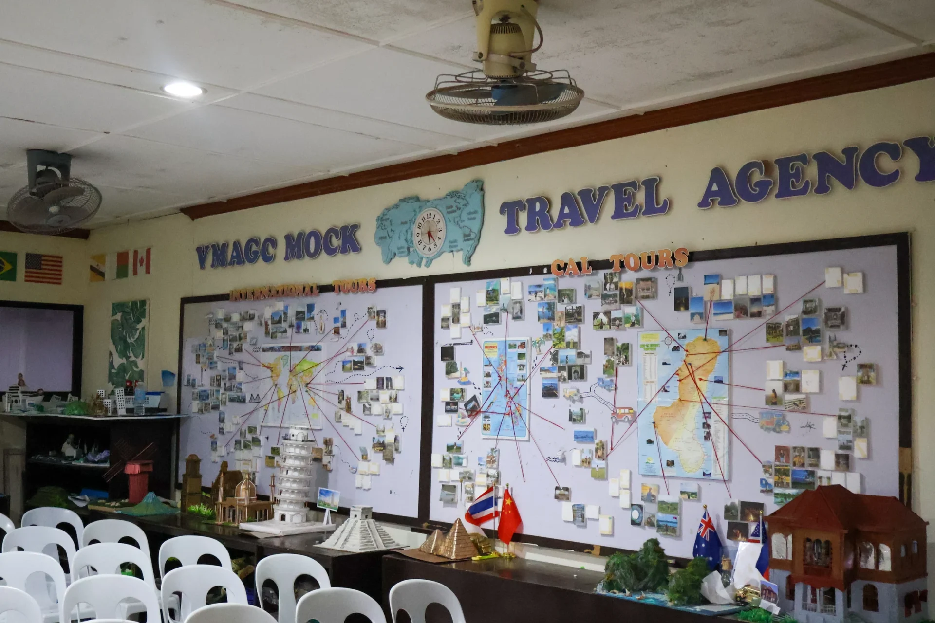 VMA tourism mock travel agency training room